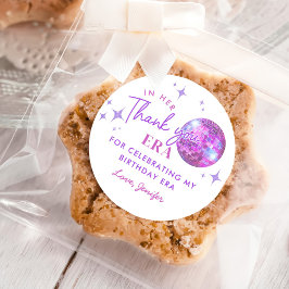 Lila in meiner Geburtsstunde Runder Aufkleber