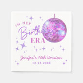 Lila in meiner Geburtsstunde Serviette (Vorderseite)