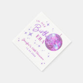 Lila in meiner Geburtsstunde Serviette (Ecke)