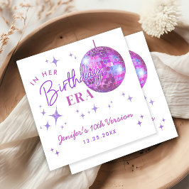 Lila in meiner Geburtsstunde Serviette