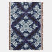 Lila Indigo Essence mittelalterliches Woven Throw Decke (Vorderseite Vertikal)