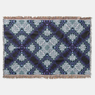Lila Indigo Essence mittelalterliches Woven Throw  Decke