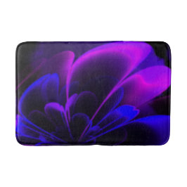 Lila Indigo Stylisierte Blume Half Corolla Badematte