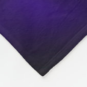 Lila Indigo Stylisierte Blume Half Corolla Fleecedecke (Ecke)