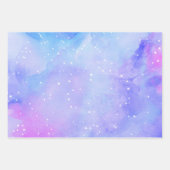 Lila Indigostars Geschenkpapier Set (Vorderseite 2)