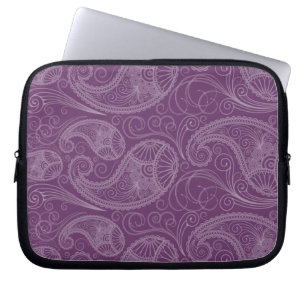 Lila Indischer Henna Laptop Sleeve