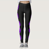 Lila individuell anpassbare Volleyball-Leggings Leggings (Vorderseite)