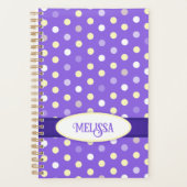 Lila individuelle Name Planer (Vorderseite)