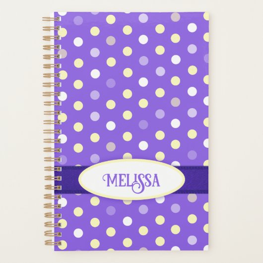 Lila individuelle Name Planer (Vorderseite)