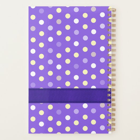 Lila individuelle Name Planer (Rückseite)