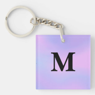 Lila Individuelle Name-Schlüsselanhänger Schlüsselanhänger
