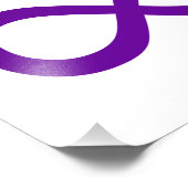 Lila Infinity-Symbol Fotodruck (Ecke)