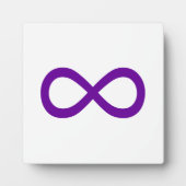 Lila Infinity-Symbol Fotoplatte (Vorderseite)