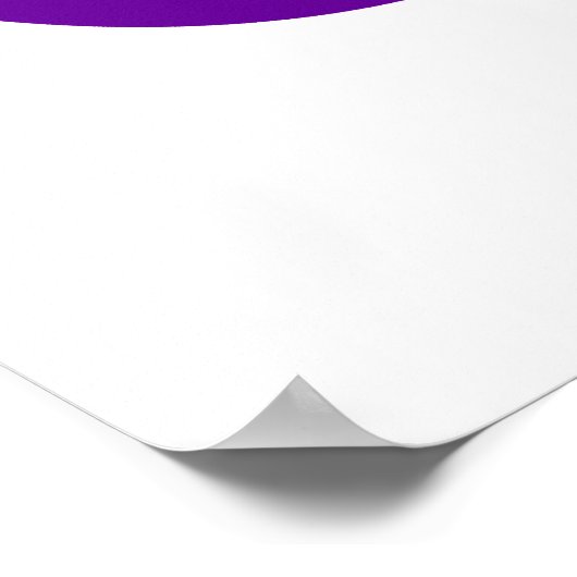 Lila Infinity-Symbol Poster (Ecke)