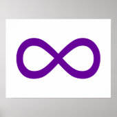 Lila Infinity-Symbol Poster (Vorne)