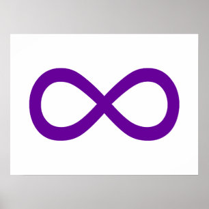 Lila Infinity-Symbol Poster