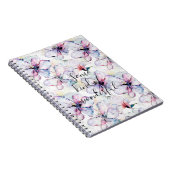 Lila Insel Blumen Notizblock (Rechte Seite)