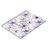 Lila Insel Blumen Notizblock (Linke Seite)