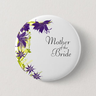 Lila Insel Hochzeitsblumen Mutter der Braut Button
