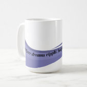 Lila Inspiration Tasse (Vorderseite Links)