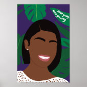 Lila InspirationsBehalt Behalte wachsen Poster (Vorne)