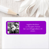 Lila Instagram Collage Rücksendeadresse (Insitu)