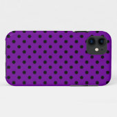 Lila iPhone 5 Punkte n schwarze Case-Mate Hülle (Rückseite (Horizontal))