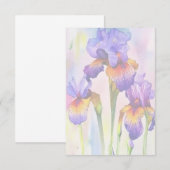 Lila Ire Dankeskarte (Vorne/Hinten)