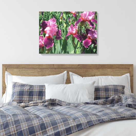 Lila Ire Spring Floral Leinwanddruck (Insitu (Schlafzimmer))
