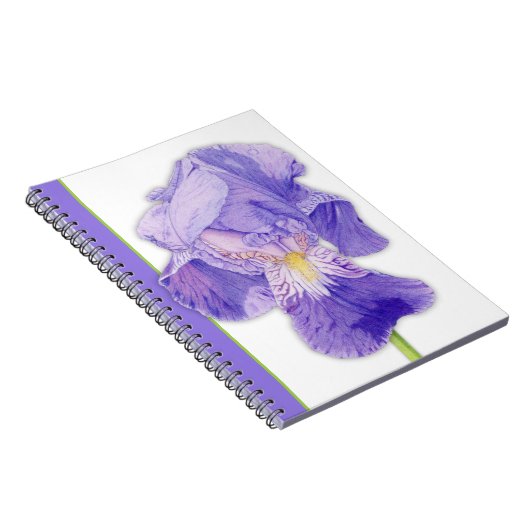 Lila Iris 2-Notebook Notizblock (Rechte Seite)