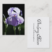 Lila Iris 8393 Mini Print Visitenkarte (Vorne/Hinten)