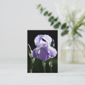 Lila Iris 8393 Mini Print Visitenkarte (Stehend Vorderseite)