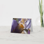 Lila Iris-Anmerkungs-Karte Karte (Vorderseite)