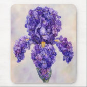 Lila Iris aus vielen Teilen Mousepad (Vorne)
