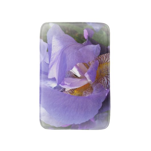 lila Iris Badematte (Vorderseite Vertikal)