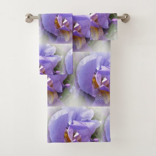 lila Iris Badhandtuch Set (Insitu)