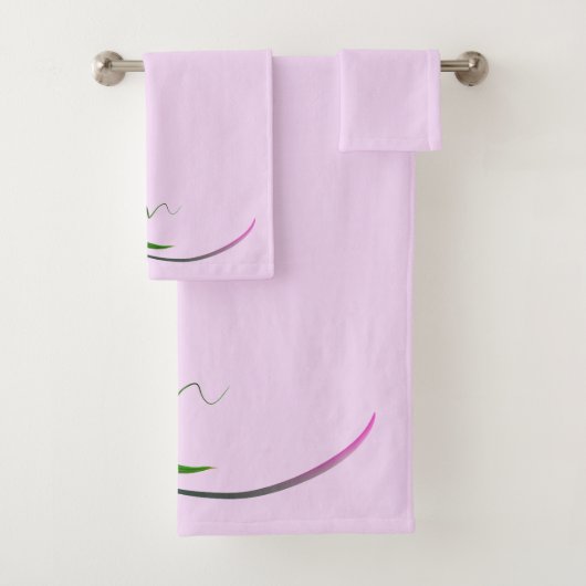 Lila Iris Badhandtuch Set (Insitu)