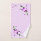 Lila Iris Badhandtuch Set (Handtuch)