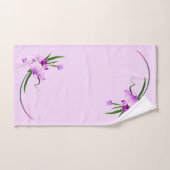 Lila Iris Badhandtuch Set (Handtuch)