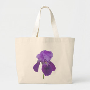 Lila Iris-Bag Jumbo Stoffbeutel