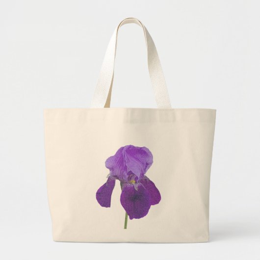 Lila Iris-Bag Jumbo Stoffbeutel (Vorne)