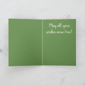 Lila Iris Birthday Card Karte (Innenseite)