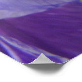 Lila Iris Blume Art Poster Blumendrucke (Ecke)