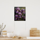 Lila Iris Blume Art Print Poster (Küche)