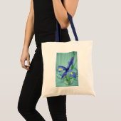 Lila Iris Blume Art Tragetaschen (Vorderseite (Produkt))