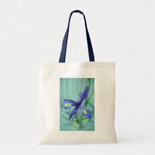 Lila Iris Blume Art Tragetaschen