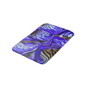 Lila Iris-Blume Badematte (Schrägansicht)