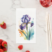 Lila Iris Blume Bloom Serviette (Beispiel)