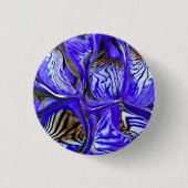 Lila Iris-Blume Button (Vorderseite)