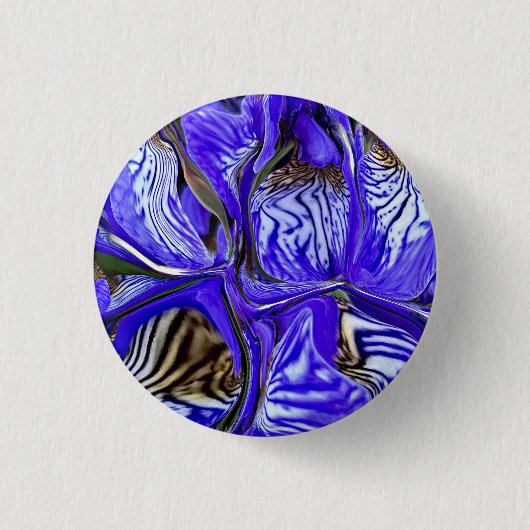 Lila Iris-Blume Button (Vorderseite)